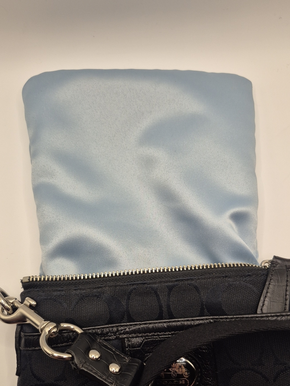 COACH Sutton Sugnature Black CANVAS CROSSBODY - Picture 7 of 11